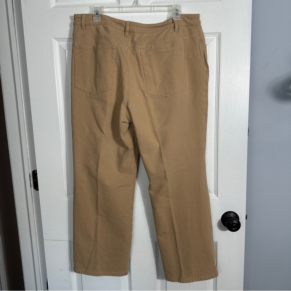 Dream Jeannes by Quacker Factory tan pants, size 14, embellished, stretch - Picture 4 of 10